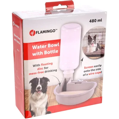 Flamingo Drinkfles Diza - Grijs - 480 ml