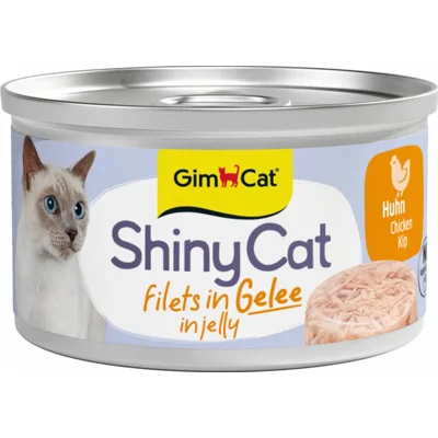 GimCat Kattenvoer Nat ShinyCat Filets in Jelly Kip 70 gr