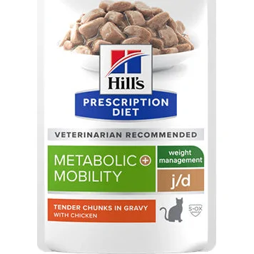Hill's Metabolic + Mobility - Maaltijdzakjes - Kip - 12 x 85 g