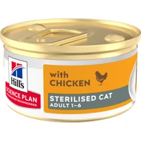 Hill's Science Plan Feline Sterilised Adult Premium Mousse - Kip - 12 x 85 g