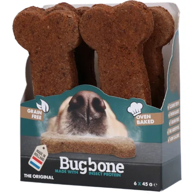 Bugbone insecten hondensnack large 6x45gr