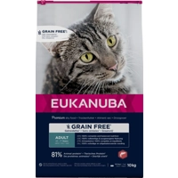 Eukanuba Adult met zalm graanvrij kattenvoer 10 kg