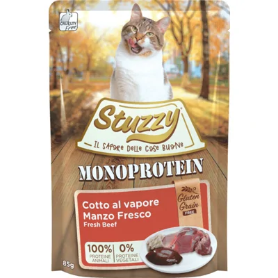 Stuzzy Cat Grain Free Monoprotein rund nat kattenvoer 85 gram 1 doos (20 x 85 g)