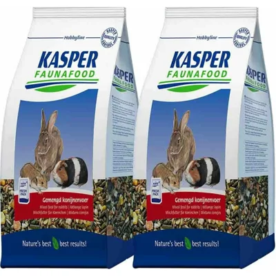 2x Kasper Faunafood Konijnenvoer Gemengd 3,5 kg