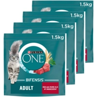 4x Purina ONE Adult Rund - Volkoren Granen 1,5 kg