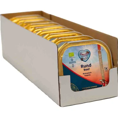 9x Renske Bio Vers Gestoomd Hondenvoer Nat Rund 300 gr
