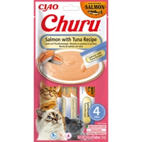 Ciao Churu Puree Kattensnack Salmon&Tuna 4 x 14 gr