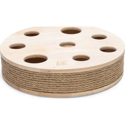 Designed by Lotte Kattenspeelgoed Raya Hout Bruin 31 x 31 x 7 cm