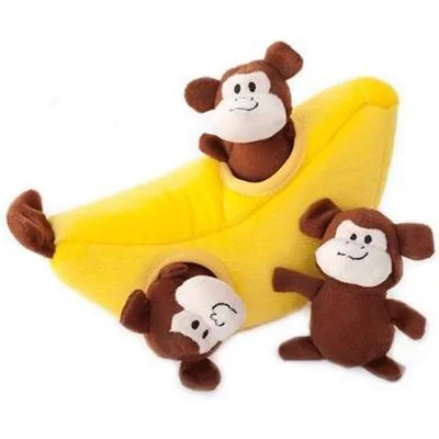 ZippyPaws Zippy Burrow Monkey 'n Banana