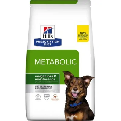 6x Hill's Prescription Diet Hondenvoer Droog Metabolic Weight Management Lam & Rijst 1,5 kg