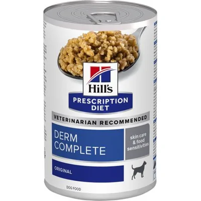 Hill's Prescription Diet Derm Complete hondenvoer nat 12x370g blik