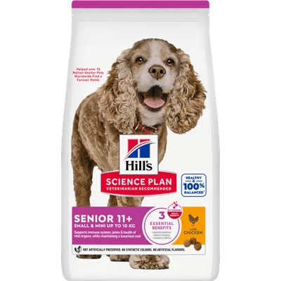 Hill's Science Plan Hond Senior 11+ Small&Mini Kip 1,5kg