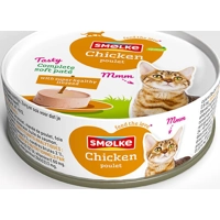 Smølke Soft Paté kip kattenvoer 2 x (24 x 80 g)