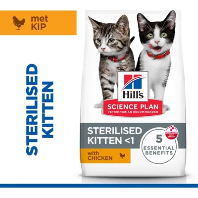 Hill's Kitten Sterilised kattenvoer met kip 10 kg