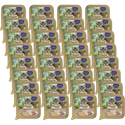 Stuzzy Cat Sterilised paté met kip kattenvoer 100 gr. 1 tray (32 x 100 g)