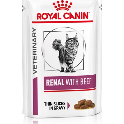 24x Royal Canin Renal with Beef Kattenvoer Nat 85 gr