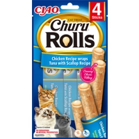 12x Ciao Kattensnack Churu Rolls Tonijn - Sint Jacobsschelp 40 gr product name