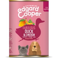 Edgard&Cooper Blik Vers Vlees Puppy Hondenvoer Eend - Kip 400 gr