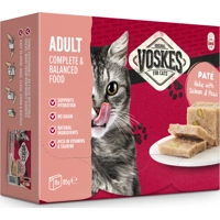 Voskes Paté Adult Heek met Zalm&Erwtjes 8 x 85 gr