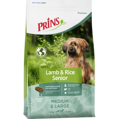 Prins ProCare Hondenvoer Droog Senior Lamb&Rice 12 kg