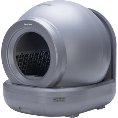 Beeztees Automatische Kattenbak Moeza - Grijs