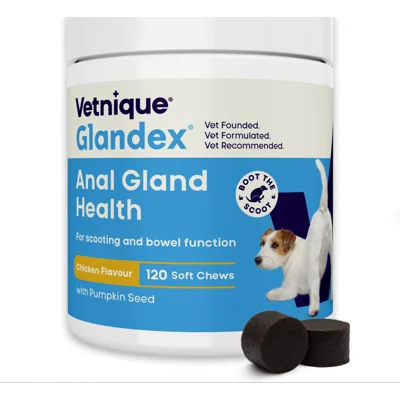 Glandex Hondensnack Soft Chews Kip 120 stuks 480 gr