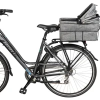 Animal Boulevard fietsmand & draagtas voor kleine hond of kat - grijs Per stuk