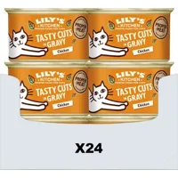 Lily's Kitchen Tasty Cuts in gravy kip natvoer kat 18 x 85 g