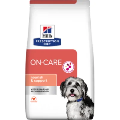 6x Hill's Prescription Diet Hondenvoer Droog ON-CARE Kip 1,5 kg