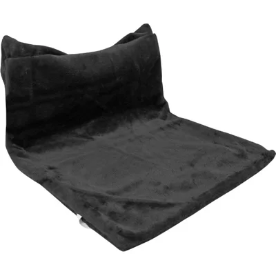 Duvo+ radiator hangmat pluche zwart 45x31x26cm