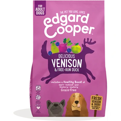 Edgard & Cooper Hond hert & eend 2,5kg