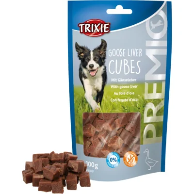 Trixie Goose Liver Cubes hondensnacks 100 gram