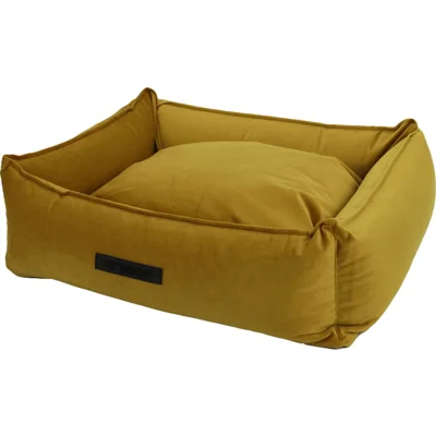 Wooff Hondenmand Cocoon Velours Oker Large 90 x 70 x 22 cm