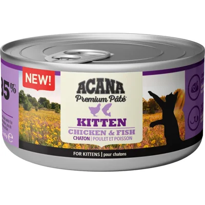 Acana Kitten Premium Paté kip met vis natvoer kat (85 g) 1 tray (24 x 85 g)
