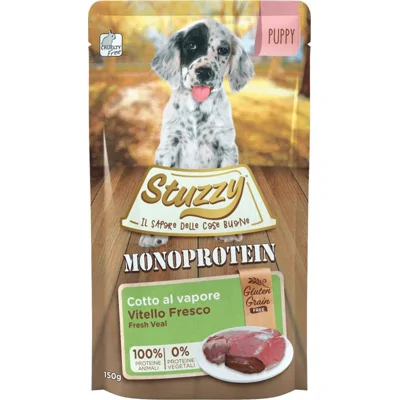 Stuzzy Dog Grain Free Monoprotein kalf nat puppyvoer (150 g) 12 x 150 g