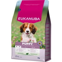 3x Eukanuba Life Care Dog Puppy&Junior Small/Medium Hondenvoer Lamb&Rice 3 kg
