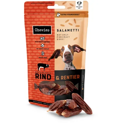 Chewies Salametti Hondensnack Rund&Rendier 200 gr