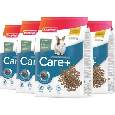 4x Beaphar Care+ Konijn Junior 1,5 kg
