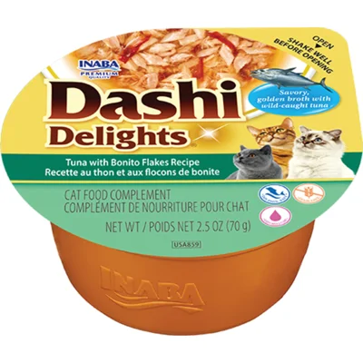 Ciao Kattenvoer Nat Dashi Delights Bouillon Tuna&Bonito 70 gr