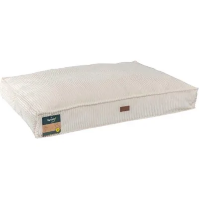 Quapas! Ribstof Hondenkussen Beige 120x80cm