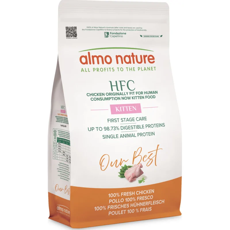 Almo Nature HFC Kattenvoer droog Our Best Kitten Kip 1,2 kg