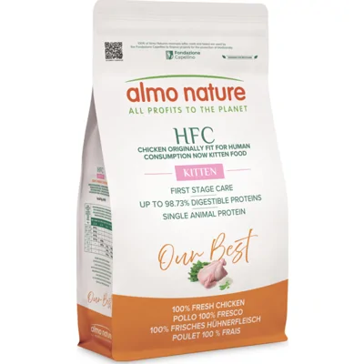 Almo Nature HFC Kattenvoer droog Our Best Kitten Kip 1,2 kg
