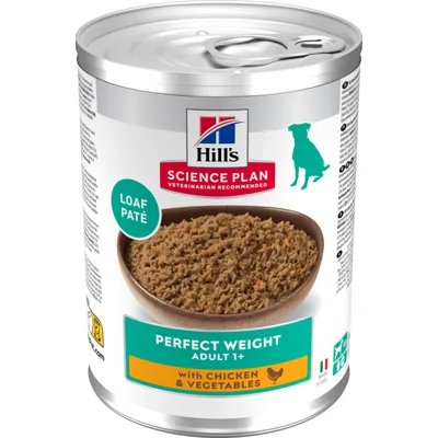 Hill's Science Plan Perfect Weight - Adult - Kip & Groenten - 12 x 363 gram