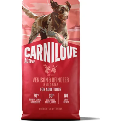 Carnilove Active Adult wild met rendier en wild zwijn hondenvoer 12 kg